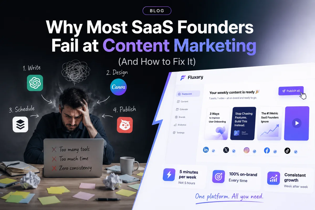 لماذا يفشل معظم مؤسسي SaaS في تسويق المحتوى (وكيفية إصلاح ذلك)