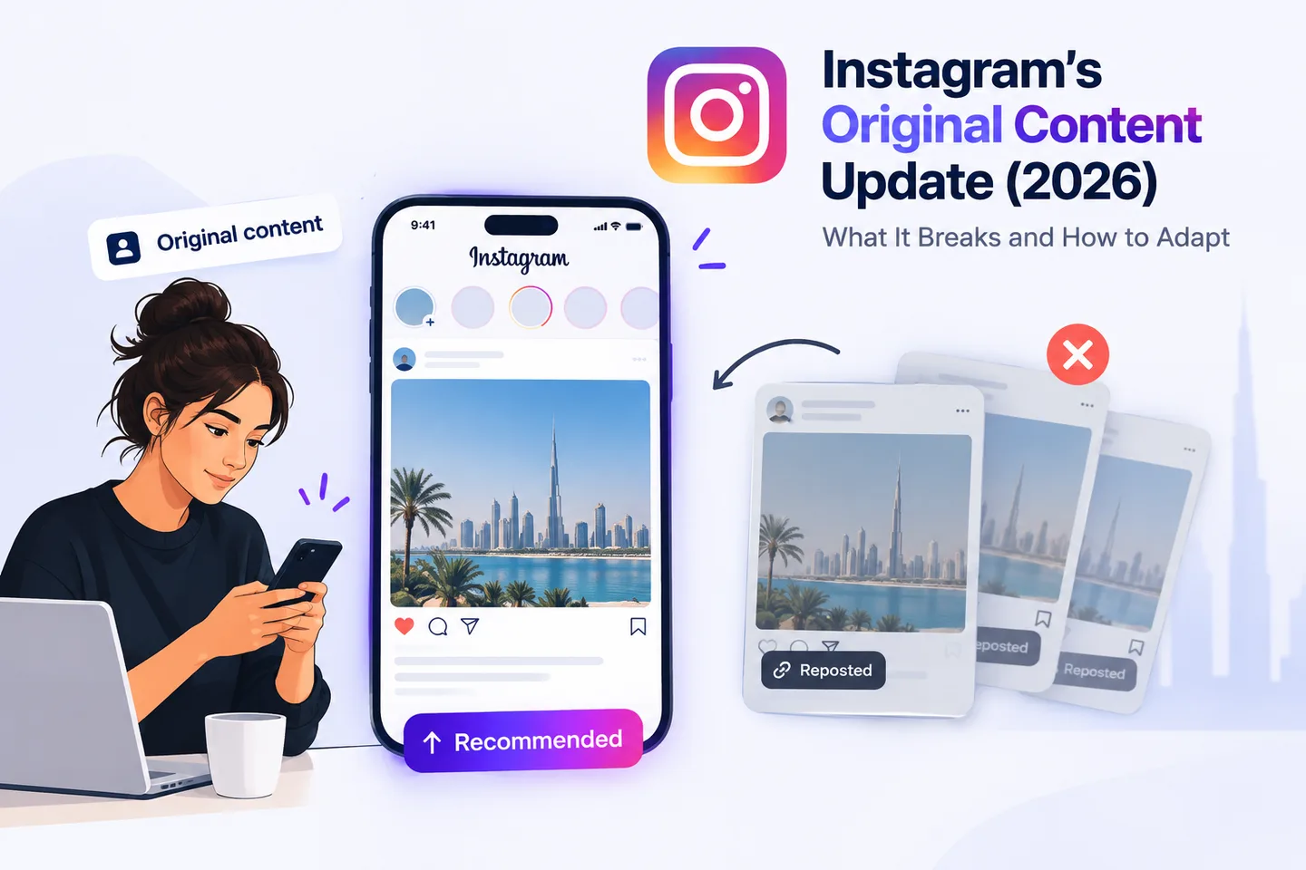 Instagram wird jetzt nur noch das Original empfehlen